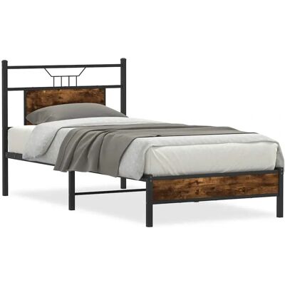 VidaXL Sengestel - Stærkt med hovedgærde & opbevaringsplads - 90x200cm VidaXL Sengestel - Stærkt med hovedgærde & opbevaringsplads - 90x200cm