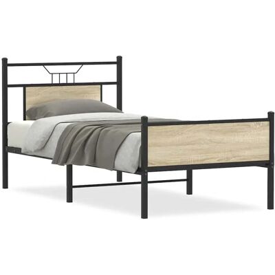 VidaXL Sengekarm - Eg, 75x190cm, Stabil - Sengekarm VidaXL Sengekarm - Eg, 75x190cm, Stabil - Sengekarm