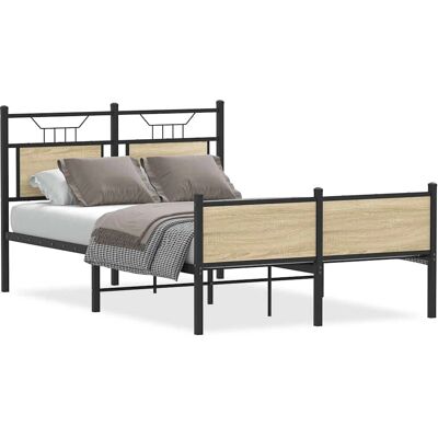 vidaXL Sengestel - Sonoma Eg 120x190cm vidaXL Sengestel - Sonoma Eg 120x190cm