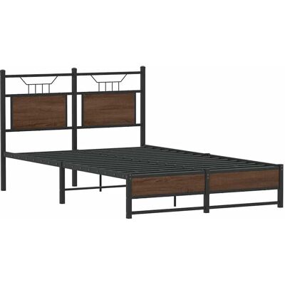 vidaXL Sengeramme med hovedgærde - 120x190 cm - Sengegitter vidaXL Sengeramme med hovedgærde - 120x190 cm - Sengegitter