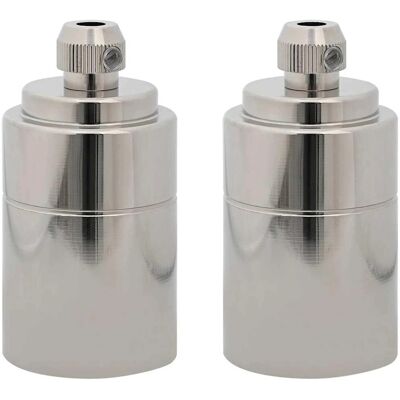 vidaXL Porte-lampes Nickel satiné 41x80mm - Type de lampe vidaXL Porte-lampes Nickel satiné 41x80mm - Type de lampe