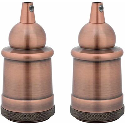 vidaXL Lampenfassung - 47x103mm Vintage Rot-Bronze E27 vidaXL Lampenfassung - 47x103mm Vintage Rot-Bronze E27