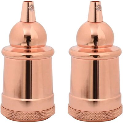 vidaXL Roségold Lampenfassung - 47 x 103 mm - E27 - Vintage Industrie vidaXL Roségold Lampenfassung - 47 x 103 mm - E27 - Vintage Industrie