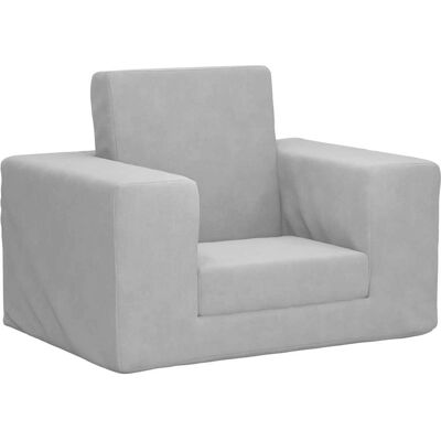 vidaXL Lysegrå børnesofa med sovesofa 8989 vidaXL Lysegrå børnesofa med sovesofa 8989