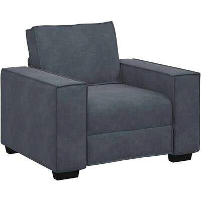 VIDAXL Fauteuil Velours Gris Sombre - Mobilier de Salon - Publicité VIDAXL Fauteuil Velours Gris Sombre - Mobilier de Salon - Publicité