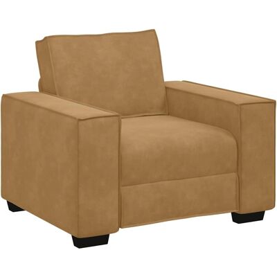 VIDAXL Fauteuil en Velours Marron - Type de Canapé VIDAXL Fauteuil en Velours Marron - Type de Canapé