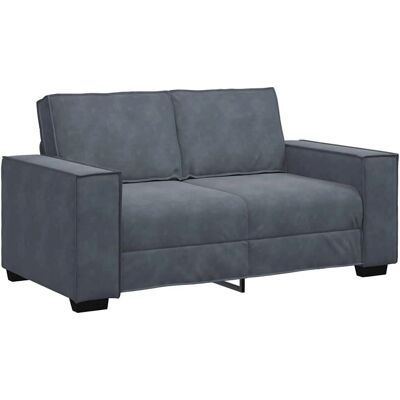 Vidaxl Velour 2-personers Sofa Mørkegrå - Sofa Vidaxl Velour 2-personers Sofa Mørkegrå - Sofa
