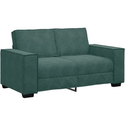 Vidaxl Fløjl Mørkegrøn 2-Personers Sofa - Sofa Vidaxl Fløjl Mørkegrøn 2-Personers Sofa - Sofa
