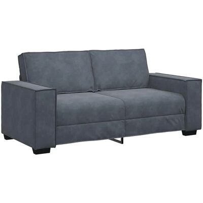 Canapé Velours Gris Foncé 2 Places - Sofa Canapé Velours Gris Foncé 2 Places - Sofa
