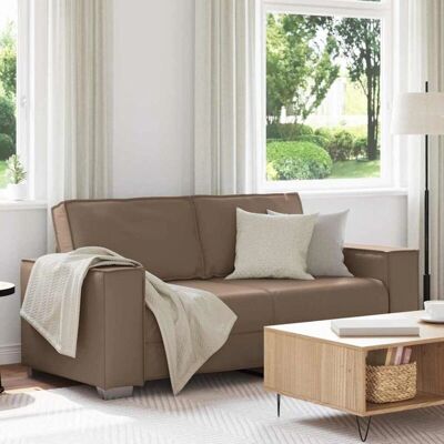 vidaXL Canapé Cappuccino Textilene, Métal, Bois 140 cm Grande Capacité - Canapé - Publicité vidaXL Canapé Cappuccino Textilene, Métal, Bois 140 cm Grande Capacité - Canapé - Publicité