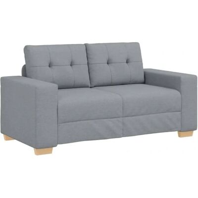vidaXL Zithoekbank lichtgrijs - Sofa loveseat vidaXL Zithoekbank lichtgrijs - Sofa loveseat