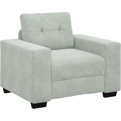 Vidaxl Fauteuil Canapé Gris Clair 60cm - Fauteuil Canapé - Publicité Vidaxl Fauteuil Canapé Gris Clair 60cm - Fauteuil Canapé - Publicité