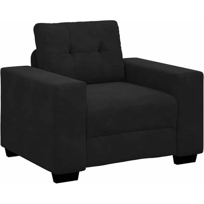 vidaXL Sorte lænestol 59-60cm Fløjl - Lænestol vidaXL Sorte lænestol 59-60cm Fløjl - Lænestol