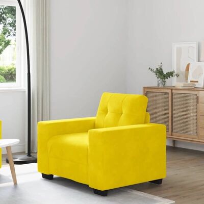 VIDAXL Samtsofa Gelb 59/60cm - Sofa VIDAXL Samtsofa Gelb 59/60cm - Sofa