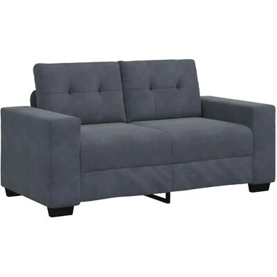 vidaxl Canapé 120 cm en velours gris foncé - Canapé - Publicité vidaxl Canapé 120 cm en velours gris foncé - Canapé - Publicité