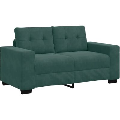 Vidaxl Samt Dunkelgrünes Kompaktes Modernes Sofa - Sofa Vidaxl Samt Dunkelgrünes Kompaktes Modernes Sofa - Sofa