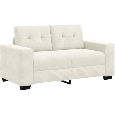 Vidaxl Veloursofa Creme - Holdbar og Moderne 120cm Vidaxl Veloursofa Creme - Holdbar og Moderne 120cm