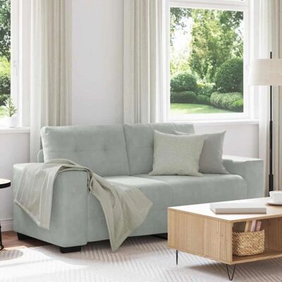 vidaXL Hellgraues Zwei-Sitzer-Sofa - Wohnzimmermöbel vidaXL Hellgraues Zwei-Sitzer-Sofa - Wohnzimmermöbel