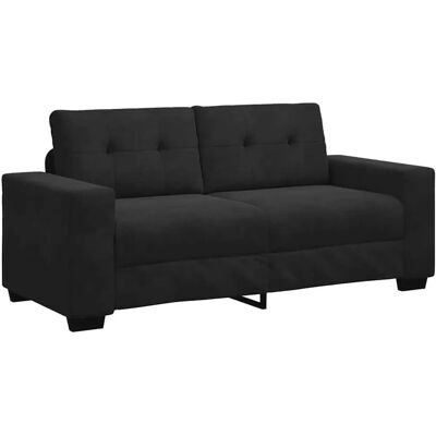 vidaXL Canapé 2 Places Velours 140 cm - Sofá Loveseat Schwarz - Publicité vidaXL Canapé 2 Places Velours 140 cm - Sofá Loveseat Schwarz - Publicité