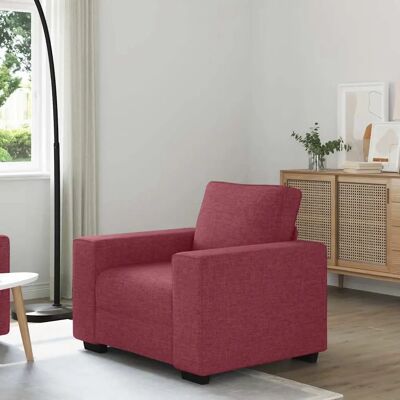 vidaXL Fauteuil - 60 cm, Vin Rouge, Polyester Résistant vidaXL Fauteuil - 60 cm, Vin Rouge, Polyester Résistant