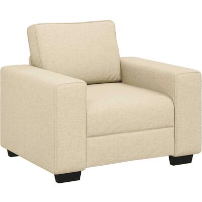vidaXL Sessel Creme - Lounge Stuhl mit Breiten Armlehnen vidaXL Sessel Creme - Lounge Stuhl mit Breiten Armlehnen