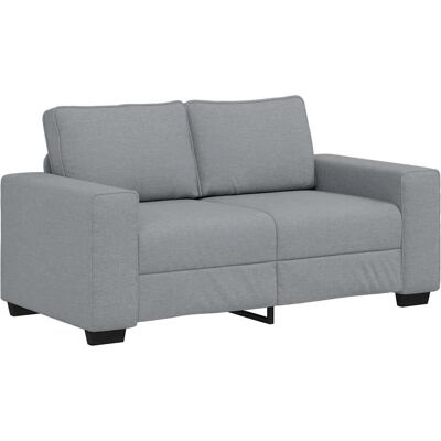 Canapé 2 places en tissu gris clair 120 cm Vidaxl - Publicité Canapé 2 places en tissu gris clair 120 cm Vidaxl - Publicité