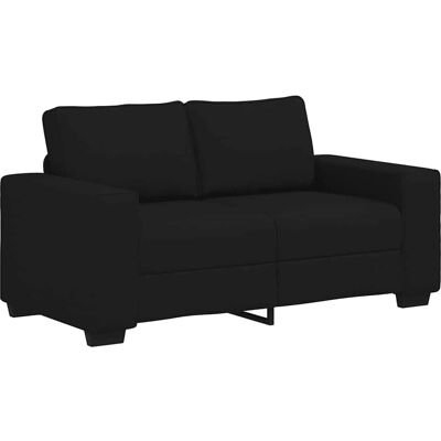 vidaXL Canapé 2 Places Tissu Noir 120 cm - Publicité vidaXL Canapé 2 Places Tissu Noir 120 cm - Publicité