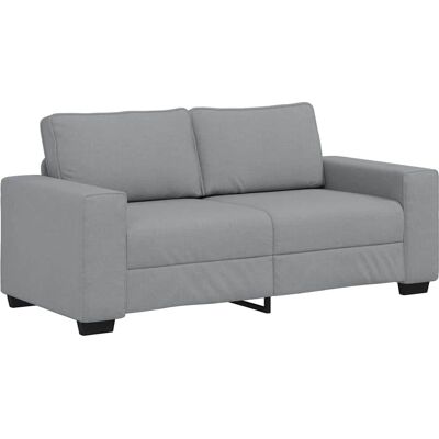 vidaXL Canapé 2 places Gris 140cm Tissu - Publicité vidaXL Canapé 2 places Gris 140cm Tissu - Publicité