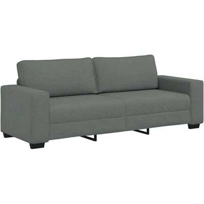 Canapé 3 places en tissu gris foncé vidaXL - Canapé - Publicité Canapé 3 places en tissu gris foncé vidaXL - Canapé - Publicité