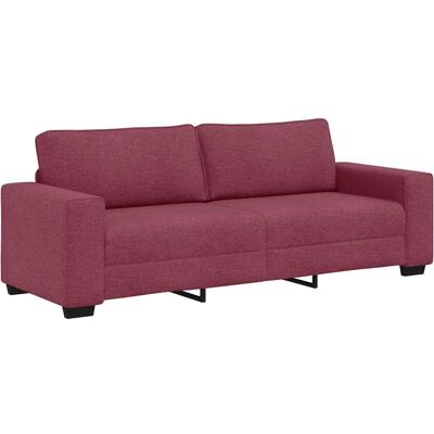 vidaXL 3-Sitzer-Sofa - Weinrot - 180 cm - Wohnzimmermöbel vidaXL 3-Sitzer-Sofa - Weinrot - 180 cm - Wohnzimmermöbel