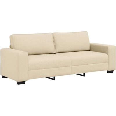 vidaXL Canapé 3 places Crème 180 cm - Canapé - Publicité vidaXL Canapé 3 places Crème 180 cm - Canapé - Publicité