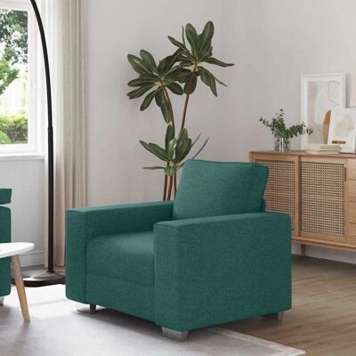 Fauteuil en Tissu Vert Foncé VidaXL - Fauteuil Fauteuil en Tissu Vert Foncé VidaXL - Fauteuil
