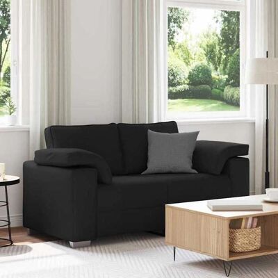 vidaXL Sofa Schwarz - Modernes Zwei-Sitzer vidaXL Sofa Schwarz - Modernes Zwei-Sitzer