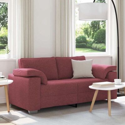 Vidaxl - Canapé Vent Rouge Tissu, Bois Rectangulaire - Canapé - Publicité Vidaxl - Canapé Vent Rouge Tissu, Bois Rectangulaire - Canapé - Publicité