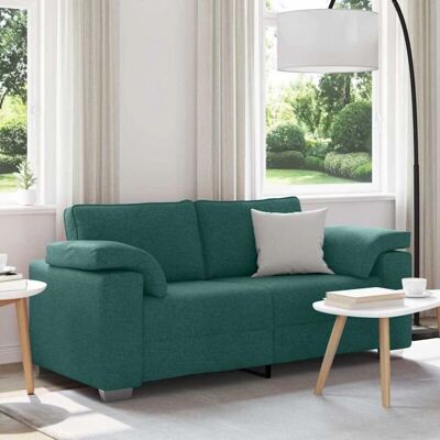 Vidaxl - Dunkelgrüner Polyester 3-Sitzer - Sofa Vidaxl - Dunkelgrüner Polyester 3-Sitzer - Sofa