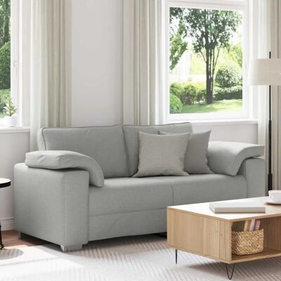 Vidaxl Sofa Loveseat Grau Wolke 140 cm Stoff Vidaxl Sofa Loveseat Grau Wolke 140 cm Stoff