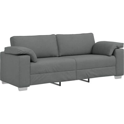vidaXL Sofa Mørkegrå Metallramme 219x77x82cm Holdbar - Sofa vidaXL Sofa Mørkegrå Metallramme 219x77x82cm Holdbar - Sofa