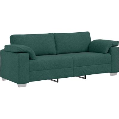 vidaXL Mørkegrøn Rektangulær Modern 3-Sæders Sofa vidaXL Mørkegrøn Rektangulær Modern 3-Sæders Sofa