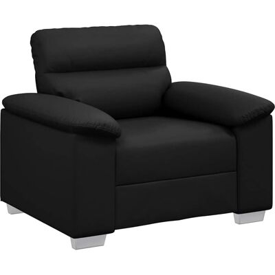 Vidaxl Sort Læder Sofa Armstol - Sofatype Vidaxl Sort Læder Sofa Armstol - Sofatype
