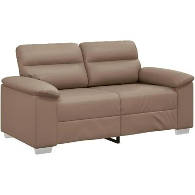 vidaXL - 2-personers sofa i kunstlæder Cappuccino - Møbler til stue vidaXL - 2-personers sofa i kunstlæder Cappuccino - Møbler til stue