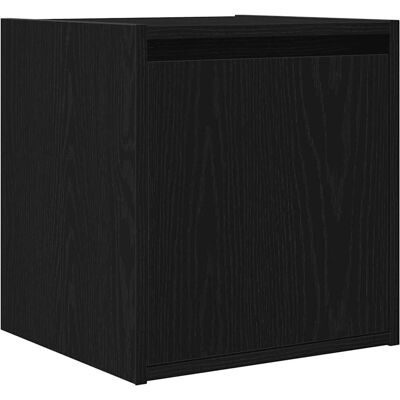 vidaXL Wandmontierter Nachttisch Schwarz - 38x34x40 cm vidaXL Wandmontierter Nachttisch Schwarz - 38x34x40 cm