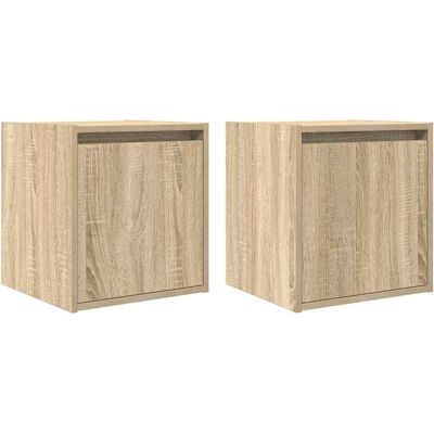 Vidaxl Sonoma Wand-Nachttisch - Wandbett Tisch Vidaxl Sonoma Wand-Nachttisch - Wandbett Tisch