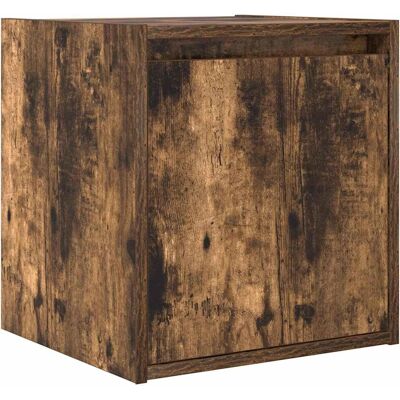 vidaXL Wandmontierter Nachttisch - 38x34x40 cm - Braun - Nachttisch vidaXL Wandmontierter Nachttisch - 38x34x40 cm - Braun - Nachttisch