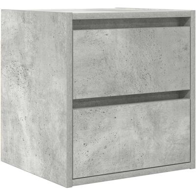 vidaXL Seinälle asennettava yöpöytä harmaa betonin - 38x34x40 cm Yöpöytä vidaXL Seinälle asennettava yöpöytä harmaa betonin - 38x34x40 cm Yöpöytä