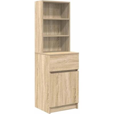vidaXL Sonoma Grey Bedside Cabinet - Nightstand vidaXL Sonoma Grey Bedside Cabinet - Nightstand