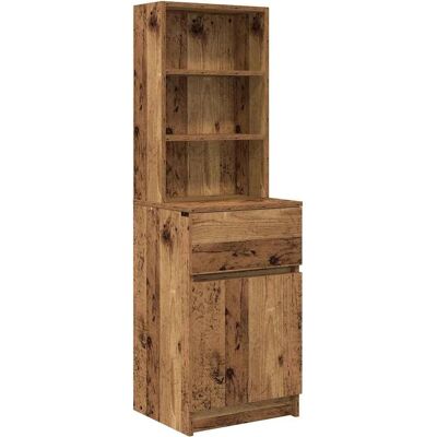 vidaXL Sonoma Grey Bedside Cabinet - Bedside Table vidaXL Sonoma Grey Bedside Cabinet - Bedside Table
