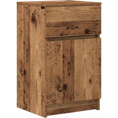 vidaXL Nachtkastje Grey Sonoma Gecoat Hout - Nachtkastje vidaXL Nachtkastje Grey Sonoma Gecoat Hout - Nachtkastje