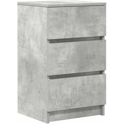 vidaXL Nachttisch mit 3 Schubladen Beton Grau 39x35x65 cm vidaXL Nachttisch mit 3 Schubladen Beton Grau 39x35x65 cm