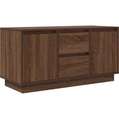 vidaXL TV-Schrank mit LED-Leuchten Braun Eichen-Optik 100x41x50 cm - Fernsehtisch vidaXL TV-Schrank mit LED-Leuchten Braun Eichen-Optik 100x41x50 cm - Fernsehtisch