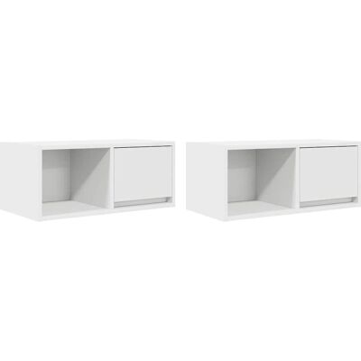 vidaXL Sonoma eiken wandmontage TV-kast Ruimtebesparend - TV Kast vidaXL Sonoma eiken wandmontage TV-kast Ruimtebesparend - TV Kast